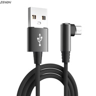ZENON 90 Degree Elbow Data Cable 3A Mobile Phone Accessories Quick Charger Wire Braided Wire Charger