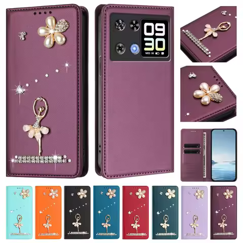 Luxury 3D Diamond Wallet Phone Case For Cubot P90 P50 A40 A30 A20 A10 X100 Note 60 40 Max 5 Rhinesto