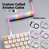 Custom Coiled Aviator Cable 机械键盘USB type-c