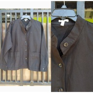 Eileen fisher black button jacket