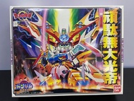 注意描述及圖片：絕版 初版 Bandai 1992 SD Gundam BB 戰士 頑駄無大光帝 模型 大大盒 SD戰國伝 地上最強編 107 紅LOGO