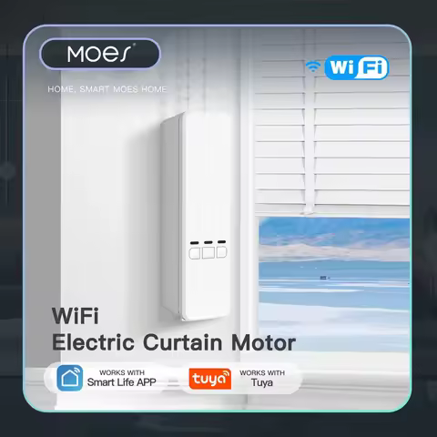 MOES Tuya WiFi Smart Motor Electric Chain Roller Blinds Shade Shutter Drive RF Remote Kit Smart Life