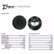Speaker 15" 15In Enigma 15600 Black Edition Original / Black Spider