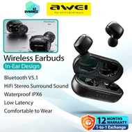 Awei T13 Pro Wireless Earbuds HiFi Stereo Surround Sound Earphone Sport Headphone Sport Earbuds Awei