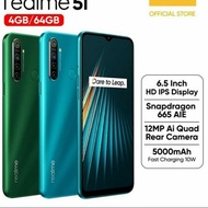 HP REALME 5I 4/64GB / RAM 4GB ROM 64GB GARANSI RESMI 64GB/4GB ROM NEW