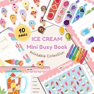 [PDF] ICE CREAM Mini Busy Book / Printable Busy Book / Quiet Book / Kids Book / Children Book