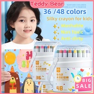 Washable Rotating Crayon 36/48 Color Crayon For Kids Non-Toxic Washable Art Pastel Picture Oil Crayo
