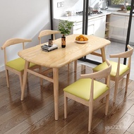 Small Apartment Dining Table Chair Modern Household 4 Table 6 Simple Living Room Dining Person Combi
