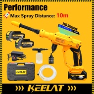 KEELAT Brushless Cordless Water Jet High Pressure Car Wash Spray Gun Portable Pressure Washer for Ga