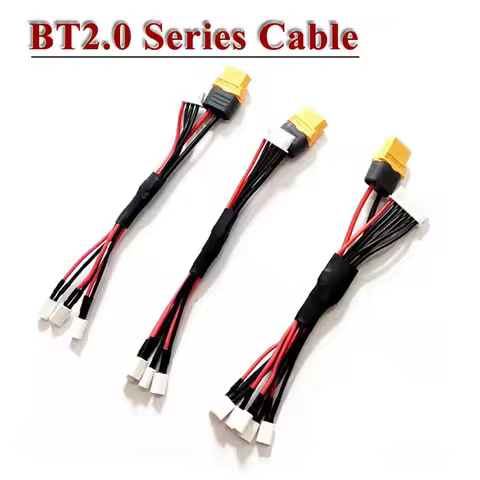 BT2.0 Series Cable XT60 Plug +balance Head Lithium Battery Charging Wire BT2.0 A30 Crossover Machine