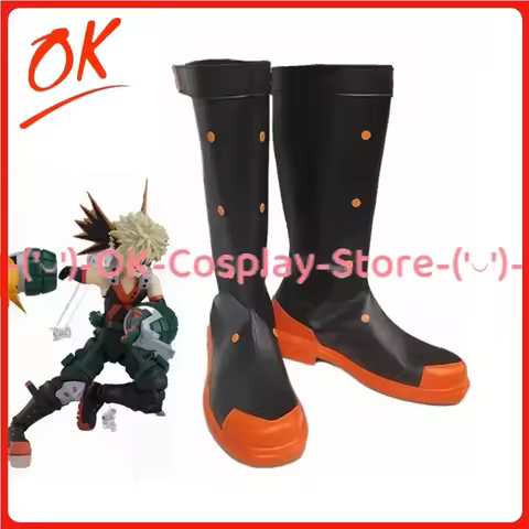 [Customized] Bakugou Katsuki Cosplay Shoes Anime Game Roleplay Costume Prop Halloween Carnival Party