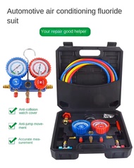 เกจวัดน้ำยาแอร์ สำหรับวัดน้ำยา R-12  R-134a สายยาว 150 ซม./60 นิ้วพร้อมหัวเติม 134a เกจน้ำยา เกจเติม