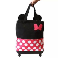 日本直送 Disney 迪士尼 Minnie 米妮收納式多用途大容量購物袋 / 購物車 / 單肩袋 / 側揹袋