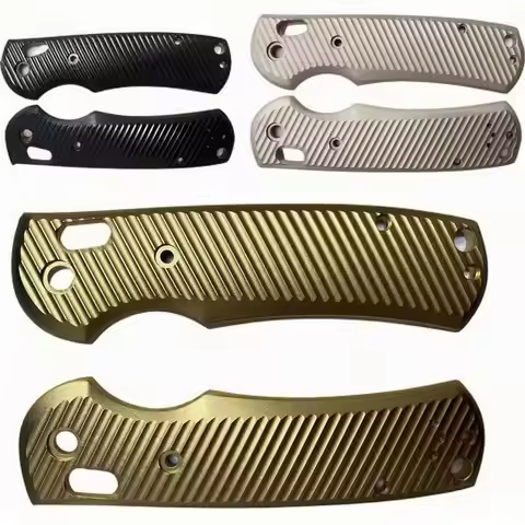 3 Colors 1 Pair Aluminum Alloy Handle Scales for Benchmade Griptilian 550/551 Knives