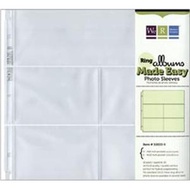 We Are Memory Keepers Ring Photo Sleeve Protectors (4)4"x6", 1(4"x12")