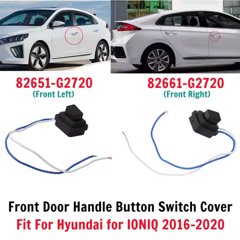 1pcs Car Front Door Handle Button Switch Cover 82651-G2720(left)/82661-G2720(right) For Hyundai ION