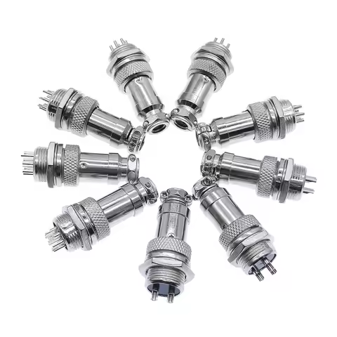GX16 Cable Connector GX16-2Pin 3Pin GX16-4 5pin 7pin 9pin10pin Male Plug & Female Socket Metal Conne