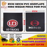 61CM X 61CM PVC MUDFLAPS HINO NISSAN PRICE FOR  1PCS HIGH QUALITY