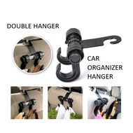Universal 360 Car Back Seat Head  Neck Rest Dual Hook Hanger Organizer Penyangkut Barang Kereta