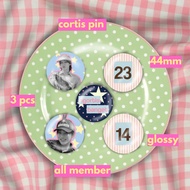 Cortis Pin Button 44mm 3pcs