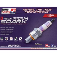 UMA RACING IRIDIUM SPARK PLUG (AC7R31) EX5 /LAGENDA 110,115 & FI/KRISS /SYM BONUS (SAME SAIZ NGK C6H