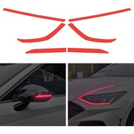 TOMALL 2 Pair Headlight Sidemarker Side Rear View Mirror Vinyl Films Smoke Tint Compatible with Hyun