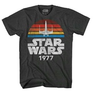 Spot goods STAR WARS VINTAGE LOGO 1977 graphic crew T Shirt mens