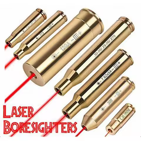 Tactical Bore Sight Laser Sighter Training 9mm 22LR .177 Bullet Boresighter Caliber 12GA 20GA .223 .