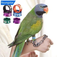 【FY】  20Pcs 4mm/4.7mm/5mm/6mm With Numbered Aluminum Bird Pigeon Foot Ring Outdoor Flight Training T