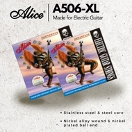 Alice Electric Guitar String Set, Plated Steel Plain String, Nickel Alloy Winding 008 A506/A506-XL
