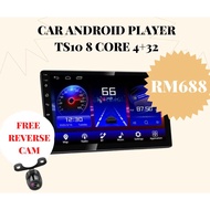 Car Android Player TS10 4+32 Free Reverse Camera