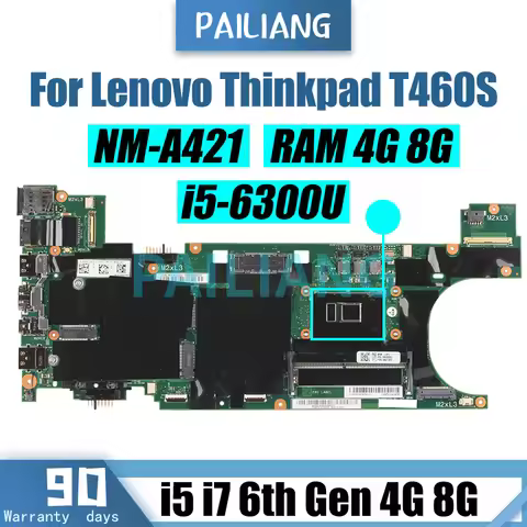 For Lenovo Thinkpad T460S Laptop Motherboard NM-A421 00JT935 00JT955 00JT937 00JT951 00JT925 I5 I7 6