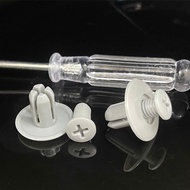 Set of 20 plastic screws for fenders, bumpers and car fenders with 8mm holes, free screwdriver