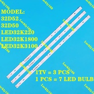 NEW 3 PCS Led Backlight For Hisense 32inch TV 32D52 32D50 LED32K1800 Light Bar JL.D3271330-03DS-F