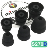 misodiko S270D Silicone Earbuds Tips for Shure SE215 SE315 SE535 SE425 SE846 SE110 SE112/ Etymotic Research ER4 ER3 XR SE, MC3 MC5, HF2 HF3 HF5/ Klipsch In-Ear R5 R6 R6i R6m S4i X6i X20i XR8i/ Westone AM UM Pro - Earphones Replacement Eartips (3-Pairs)