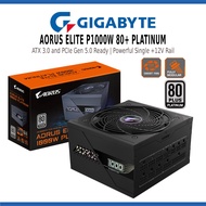 GIGABYTE AORUS ELITE P1000W 80+ PLATINUM POWER SUPPLY 1000W MODULAR PCIE 5.0 COMPACT DESIGN - PSU - 