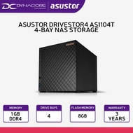 Asustor AS1104T DriveStor 4Bay NAS Reaktek RTD1296 Quad-Core CPU 1.4Ghz, 2.5GB Ethernet, 1GB DDR4