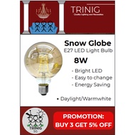 Dycorra E27 LED Light Bulb (8W) | LED Snowglobe Filament Bulb