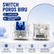Clicky Blue Keyboard Switch Mechanical Antidebu| Switch biru for 3D Print Clicker