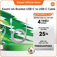 Xiaomi 6A Braided USB-C to USB-C Cable 2m long charging Cable