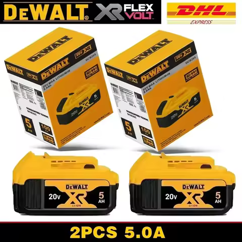 Original3 DEWALT battery 20V 5A/6Ah rechargeable lithium-ion battery，DCB205 DCB201 DCB203 Power Tool
