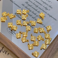 AA5 Emas loket 916 Four-Leaf Clover/916 gold Clover Pendant for women