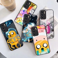B-1 Adventure Time Casing for Xiaomi poco 11 X5 12 C71 M3 M4 M6 X6 C65 Pro Lite 5G Tempered Glass Ca