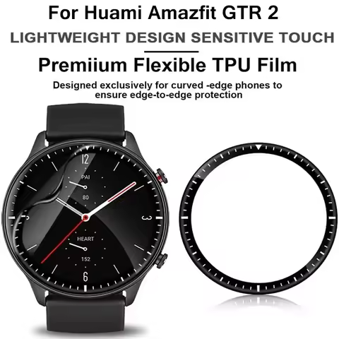 3D Curved Clear TPU Full Coverage Screen Protector For Huami Amazfit GTR 2 Smart Watch Protective Fi