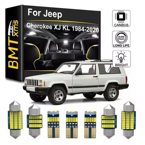 BMTxms LED Car Interior Dome Map Reading Light Kit For Jeep Cherokee XJ KL Liberty KJ KK 1998-2020 2