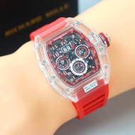 Jam tangan pria Fashion Sporty Body Transparan  RM1500 Tanggal aktif  Free Headsetbox dan baterai ca