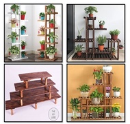 [SALE]Wooden Plant Rack Plant Pot Plant bench Plant shelf  Plant Stand indoor outdoor