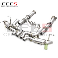 CEES Performance Full Exhaust System Downpipe for Chevrolet CORVETTE C8 Z06 2019-2023 Stainless Stee