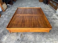 樂新二手家具《購買前先詢問》五尺樟木實木掀床*雙人掀床*實木掀床*雙人床*臥室家具
