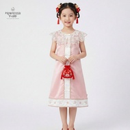 Princessa Flami Satin Dress CNY Imlek Pink 4208